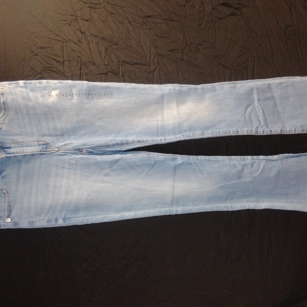 American Eagle Outfitters Blue Flare Wide Leg Jeans